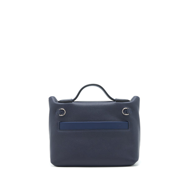 Hermes Mini 24/24 2424-21 Bag Swift Blue Nuit/Blue Navy SHW Stamp Z