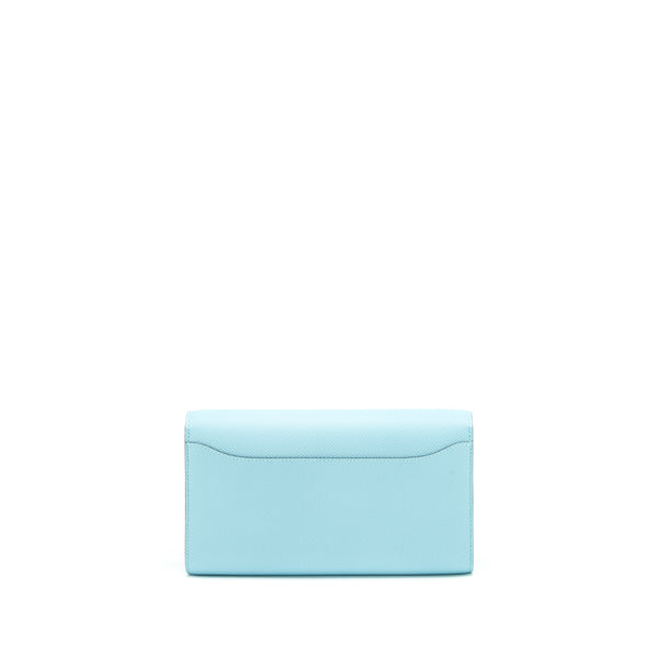 Hermes Constance To Go Blue Atoll SHW Stamp Z