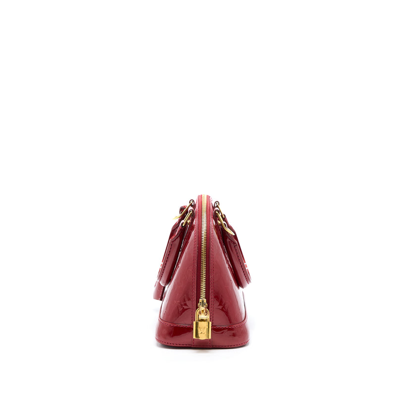 Louis Vuitton Alma BB Patent Red GHW