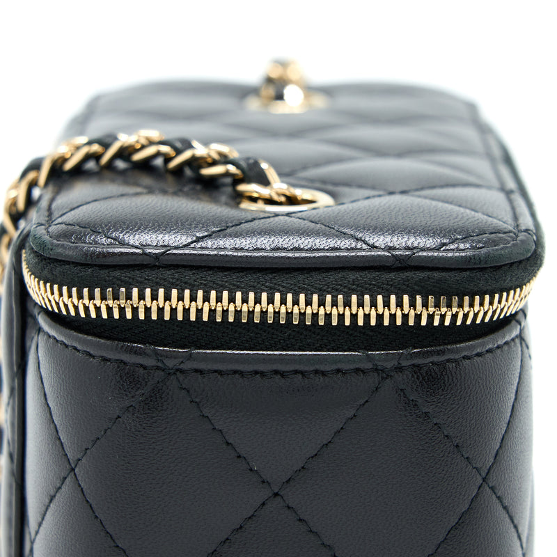 Chanel Long Vanity With Chain Lambskin Black LGHW