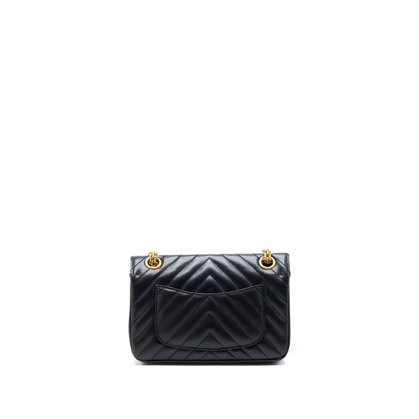Chanel 2.55 Reissue Mini Chevron Flap Bag Aged Calfskin  Black GHW