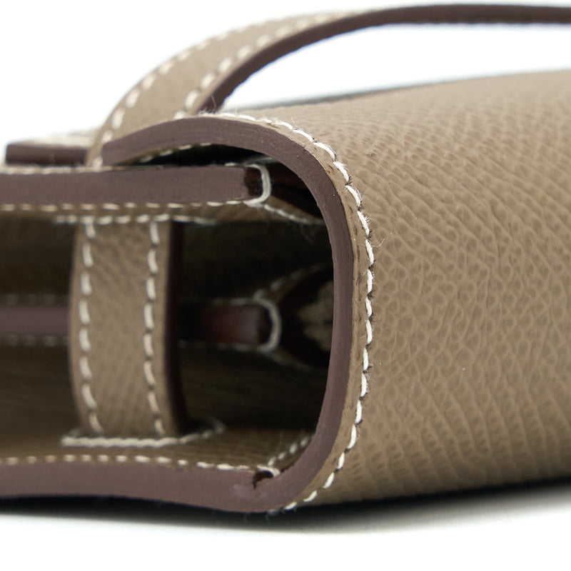 Hermes Kelly To Go Epsom Etoupe SHW Stamp U
