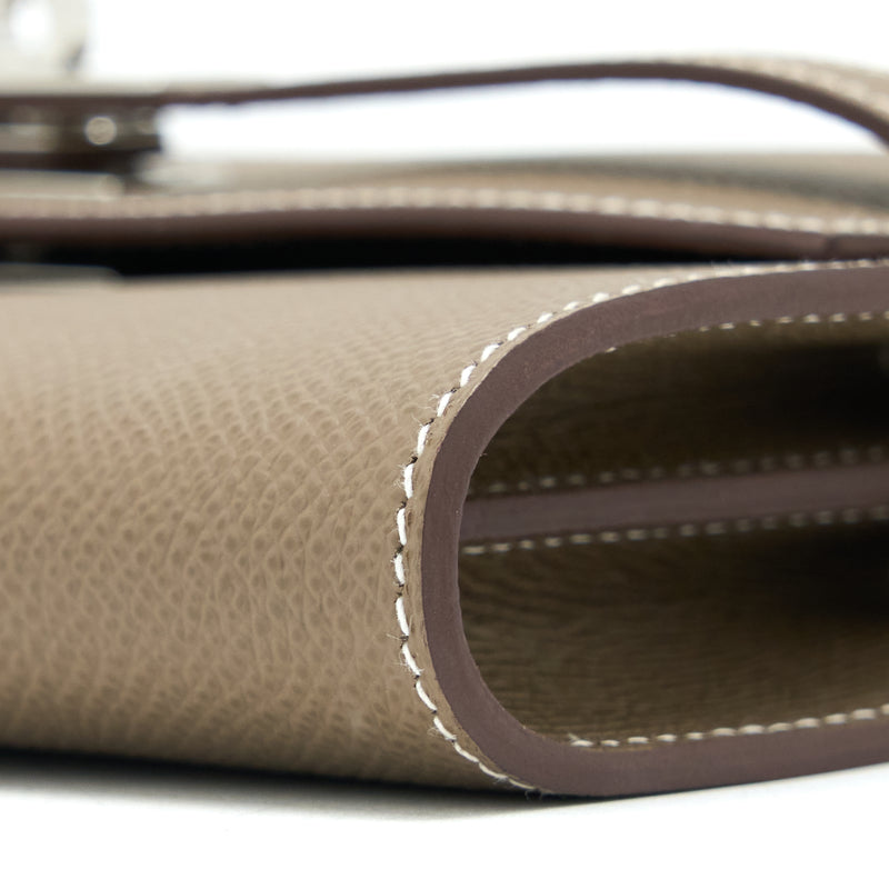 Hermes Kelly To Go Epsom Etoupe SHW Stamp U