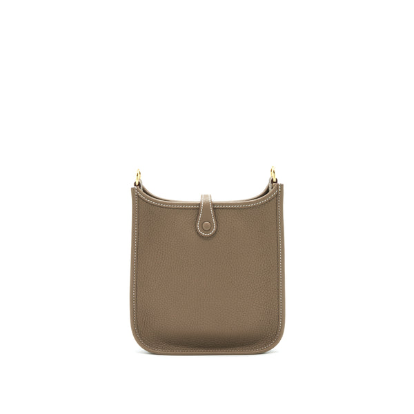 Hermes Mini Evelyne Etoupe GHW Stamp Z