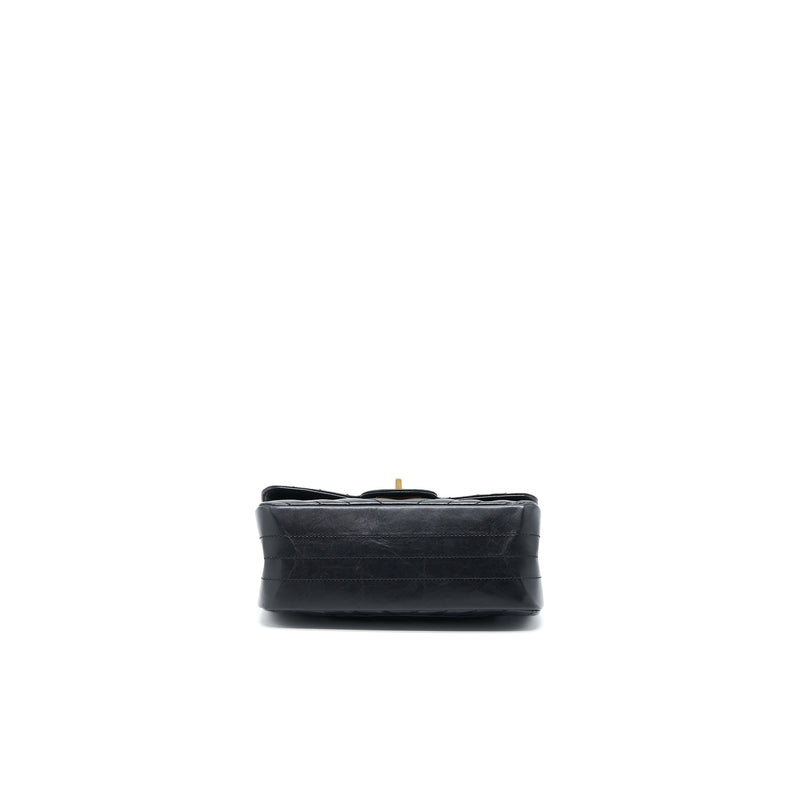 Chanel 2.55 Reissue Mini Chevron Flap Bag Aged Calfskin  Black GHW