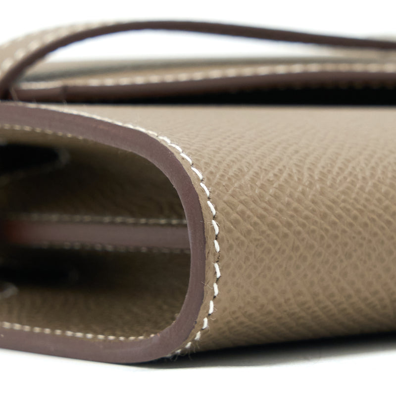 Hermes Kelly To Go Epsom Etoupe SHW Stamp U