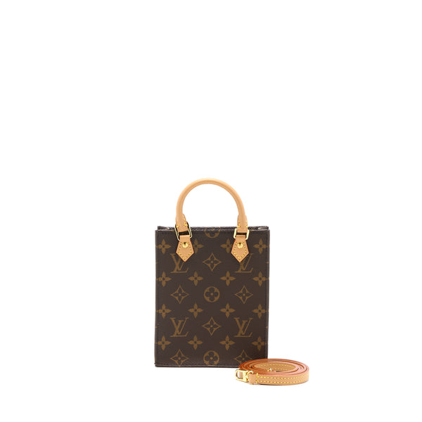 Louis Vuitton Petit Sac Plat Monogram Canvas GHW