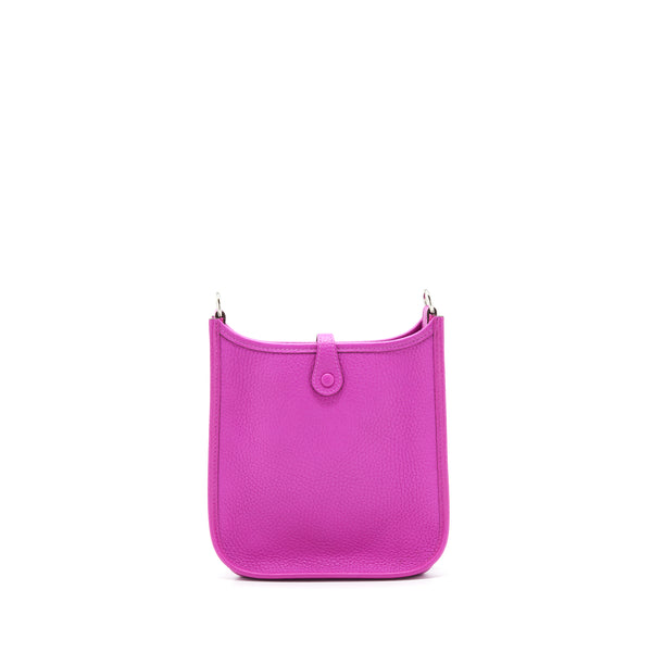 Hermes Mini Evelyne Clemence 9i Rose Magnolia SHW Stamp C