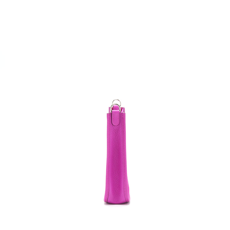 Hermes Mini Evelyne Clemence 9i Rose Magnolia SHW Stamp C