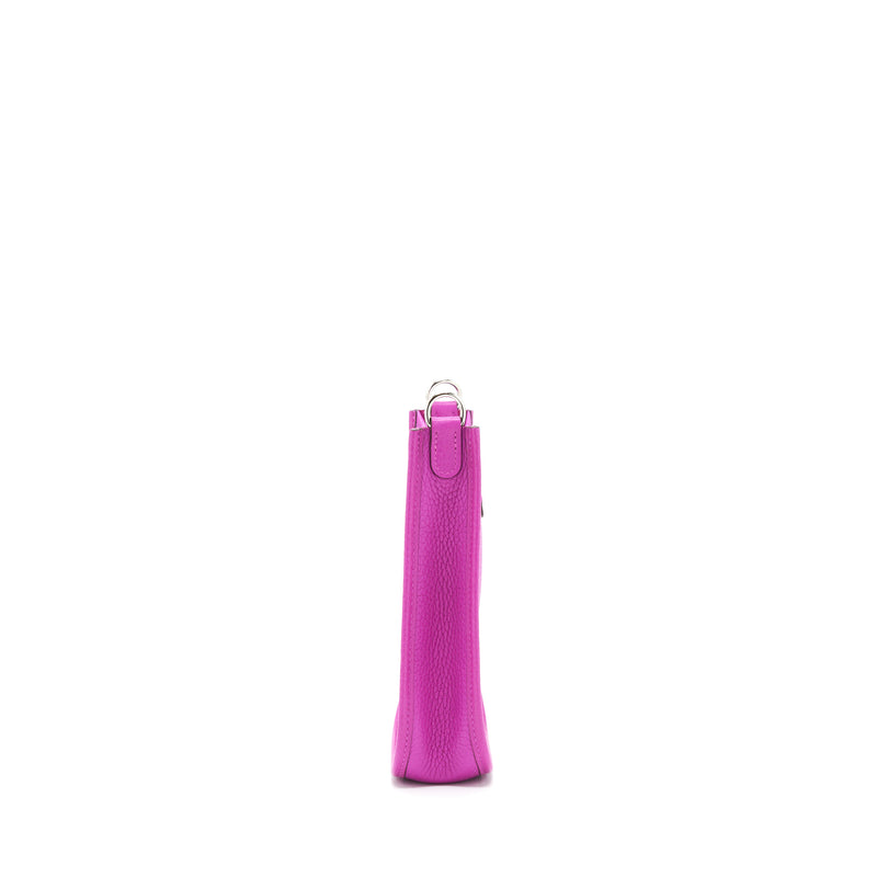 Hermes Mini Evelyne Clemence 9i Rose Magnolia SHW Stamp C
