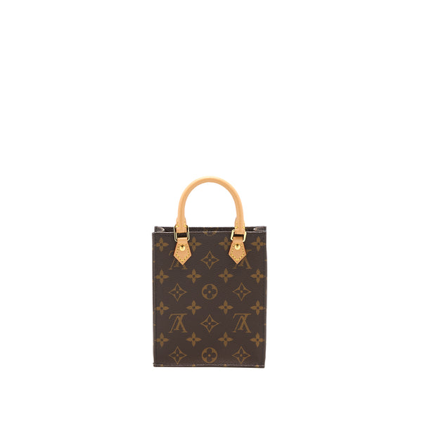 Louis Vuitton Petit Sac Plat Monogram Canvas GHW