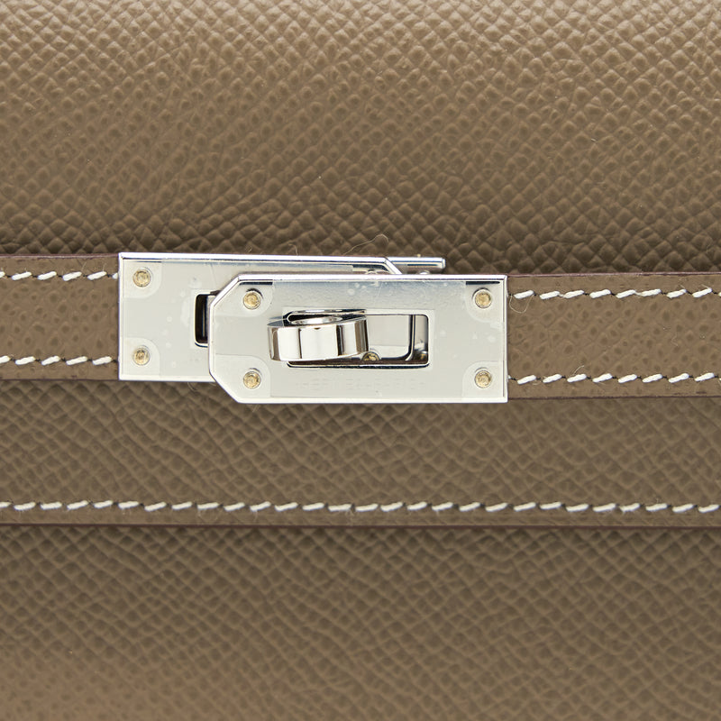 Hermes Kelly To Go Epsom Etoupe SHW Stamp U
