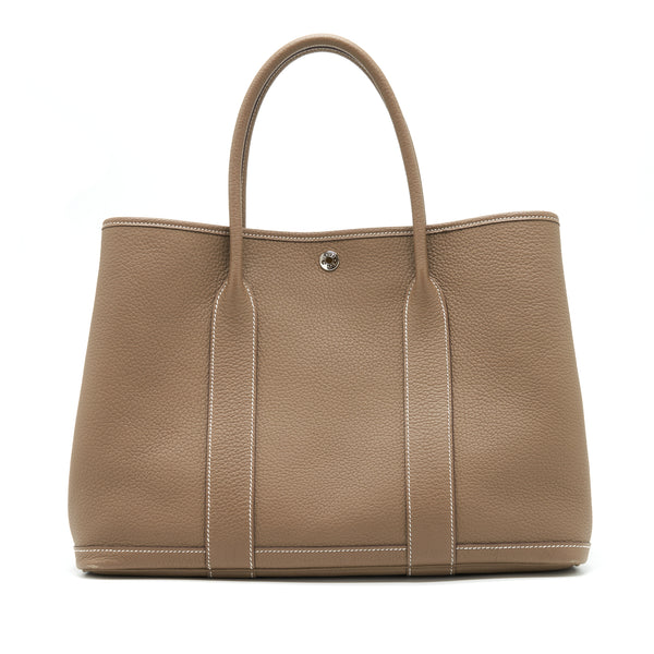 Hermes Garden Party 36 Etoupe SHW Stamp D
