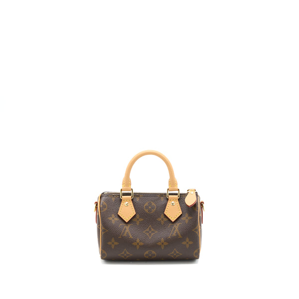 Louis Vuitton Nano Speedy Monogram Canvas GHW (New Version)