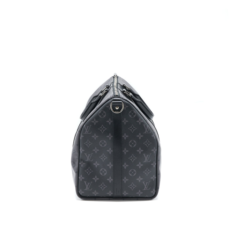 Louis Vuitton Keepall Bandouliere 50 Monogram Eclipse Grey LV