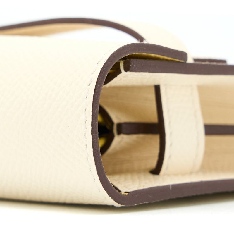 Hermes Kelly to Go Epsom Nata/Jaune Poussin SHW Stamp U