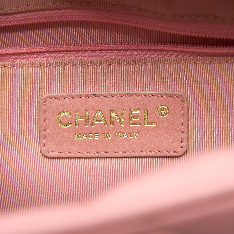 Chanel Vintage Bowling Bag Caviar Light Pink LGHW