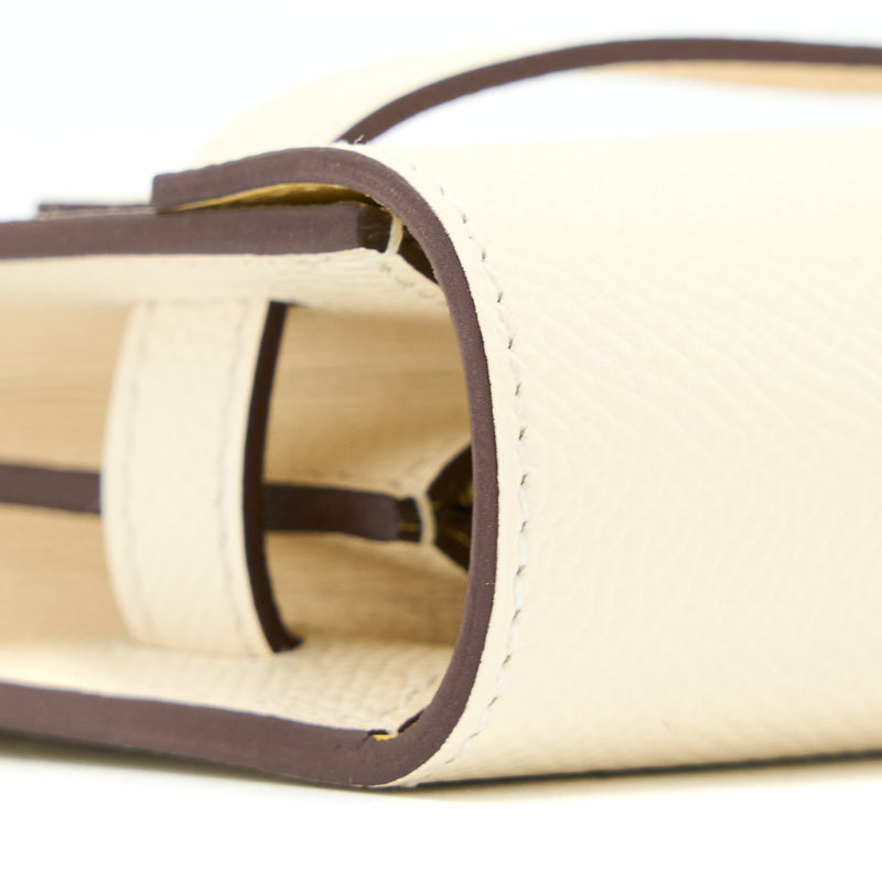 Hermes Kelly to Go Epsom Nata/Jaune Poussin SHW Stamp U