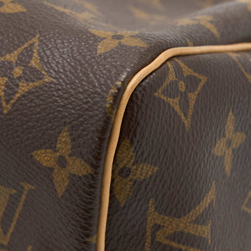Louis Vuitton Speedy Bandouliere Monogram Duffle 30 Brown Canvas