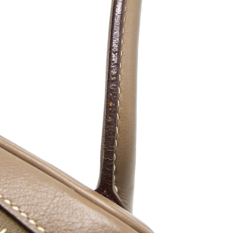 Hermes Lindy 34 Swift Etoupe SHW Stamp Square K