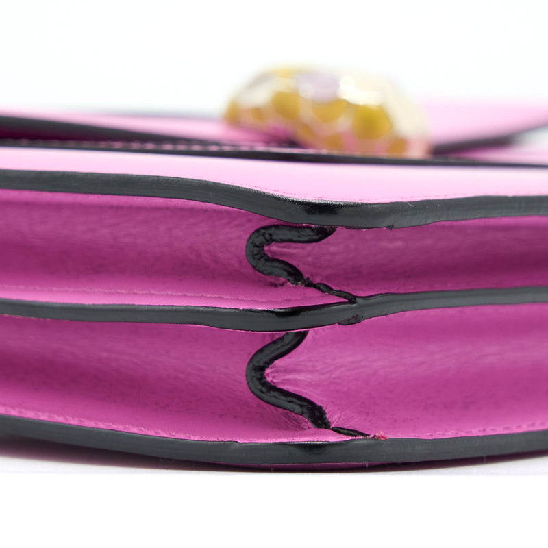 Bvlgari Serpenti Forever Shoulder Bag Calfskin Pink/Purple SHW