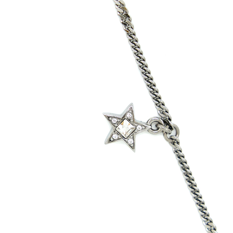 CHANEL-Chanel Black Star Shape CC Logo Pendant Necklace ABC677