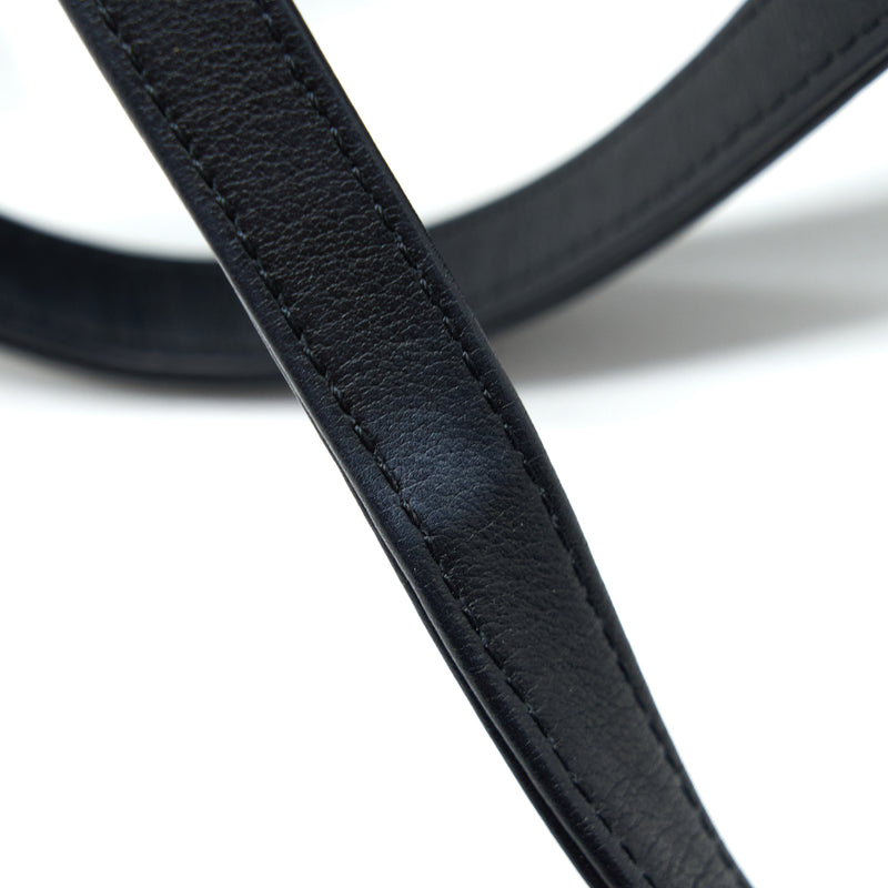 Chanel 22K Large Backpack Patent Black Brushed GHW (Microchip)