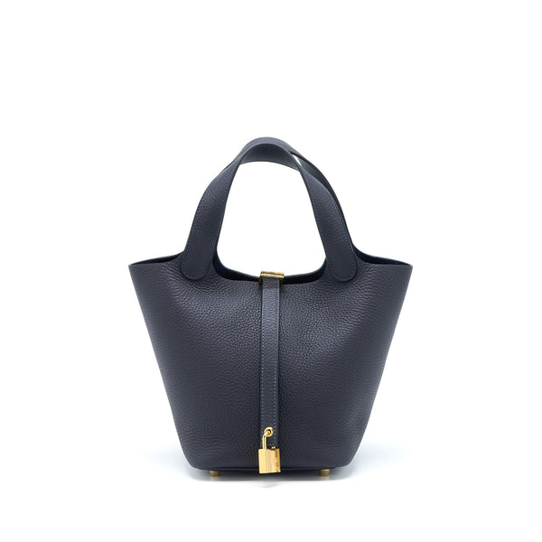 Hermes Picotin 18 Lock Bag Clemence 3Y Caban GHW Stamp U