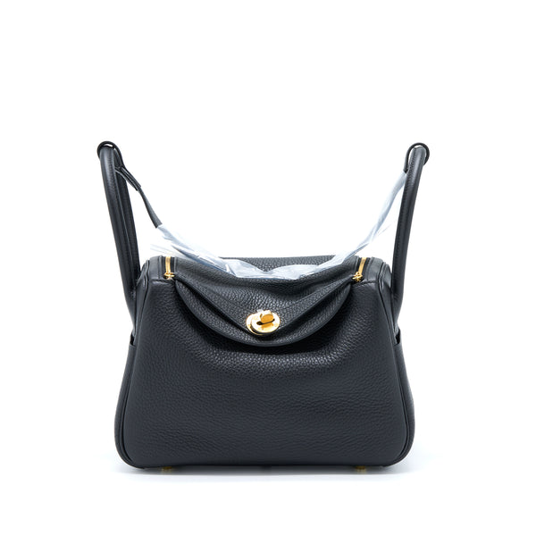 Hermes Lindy 26 Clemence Black GHW Stamp U