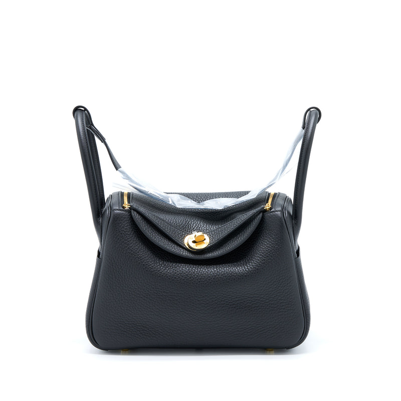 Hermes Lindy 26 Clemence Black GHW Stamp U