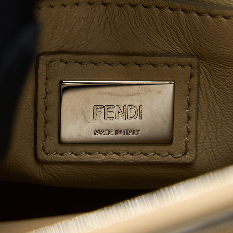 Fendi Mini Peekaboo Bag Limited Edition Beige/Multicolour SHW
