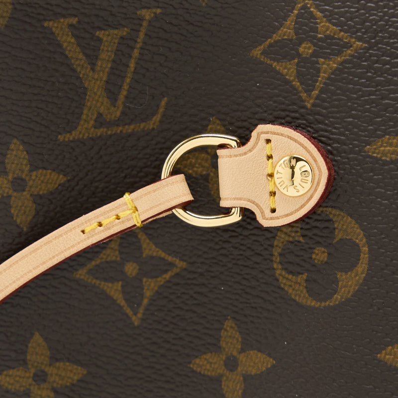 Louis Vuitton Neverfull MM Monogram Canvas Beige GHW (New Version)