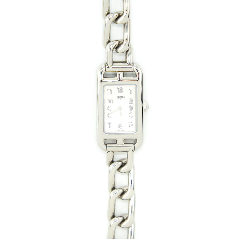 Hermes Nantucket 17 x 23mm Watch In Silver Hardware
