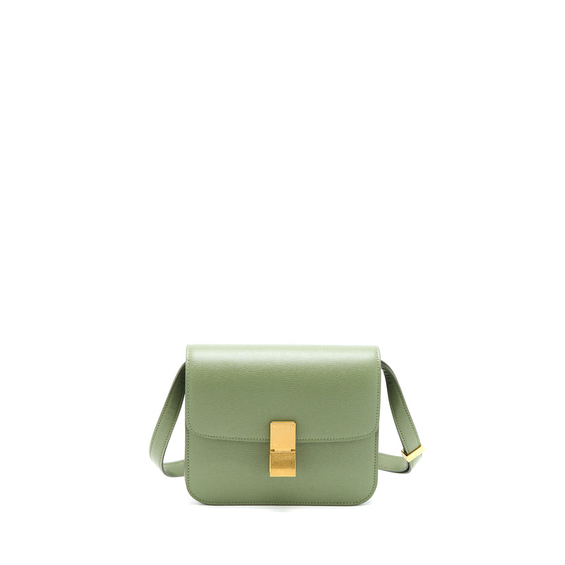 Celine Teen Box Calfskin Green GHW