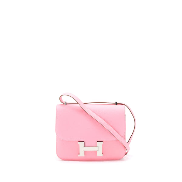 Hermes Mini Constance Epsom 1Q Rose Confetti SHW Stamp Y