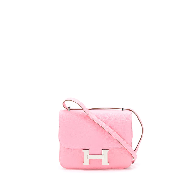 Hermes Mini Constance Epsom 1Q Rose Confetti SHW Stamp Y
