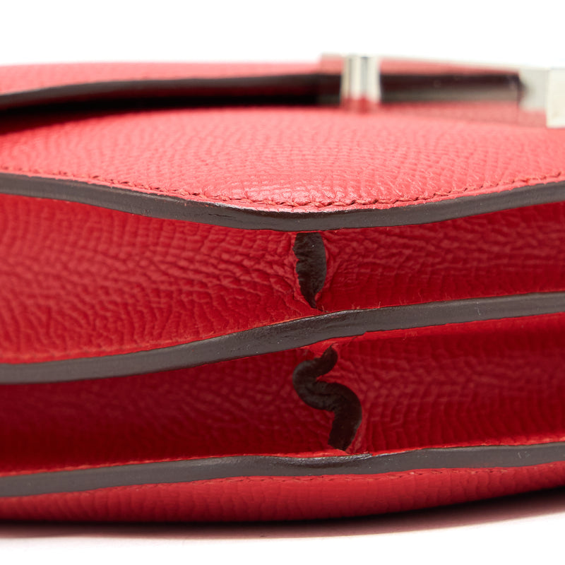 Hermes Mini Constance Epsom S5 Rouge Tomate SHW Stamp A