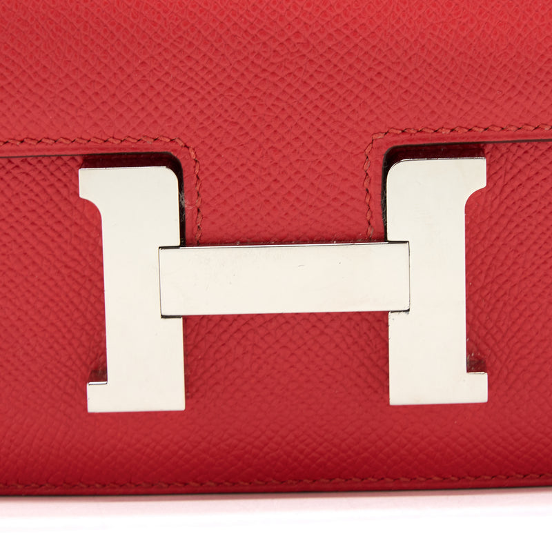 Hermes Mini Constance Epsom S5 Rouge Tomate SHW Stamp A