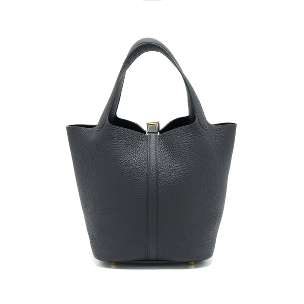 Hermes Picotin 22 Lock Bag Black GHW Stamp Y