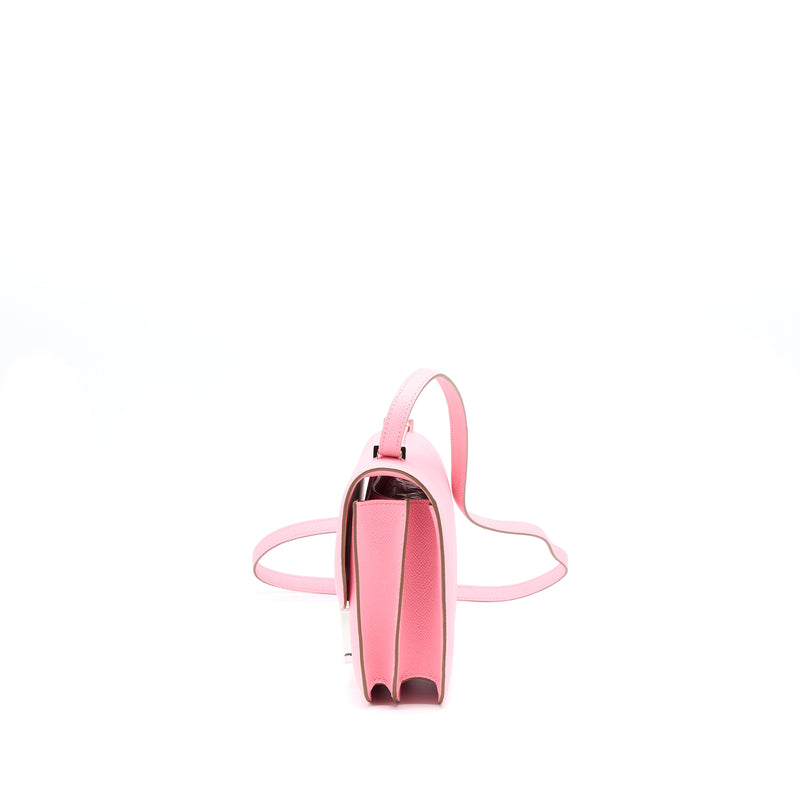 Hermes Mini Constance Epsom 1Q Rose Confetti SHW Stamp Y