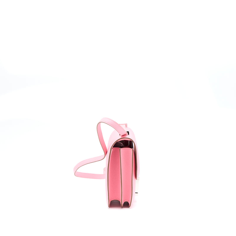 Hermes Mini Constance Epsom 1Q Rose Confetti SHW Stamp Y