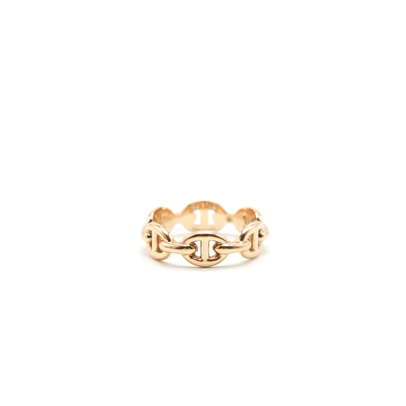 Hermes size51 Chaine D'ancre Enchainee Ring Small mode Rosegold
