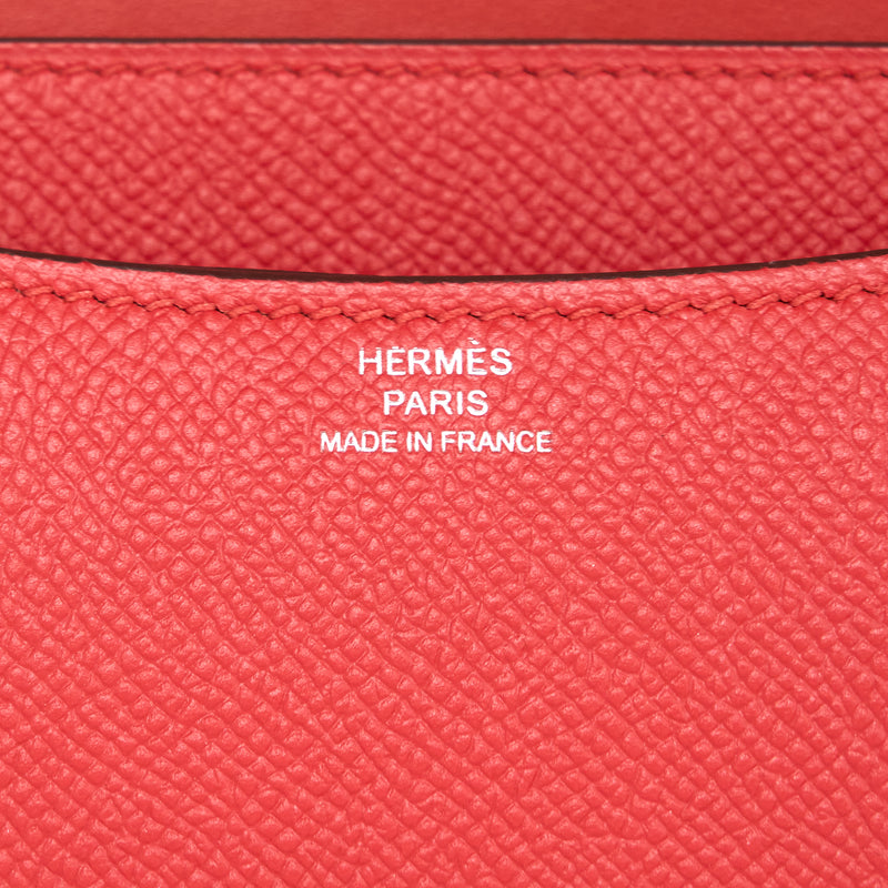 Hermes Mini Constance Epsom S5 Rouge Tomate SHW Stamp A