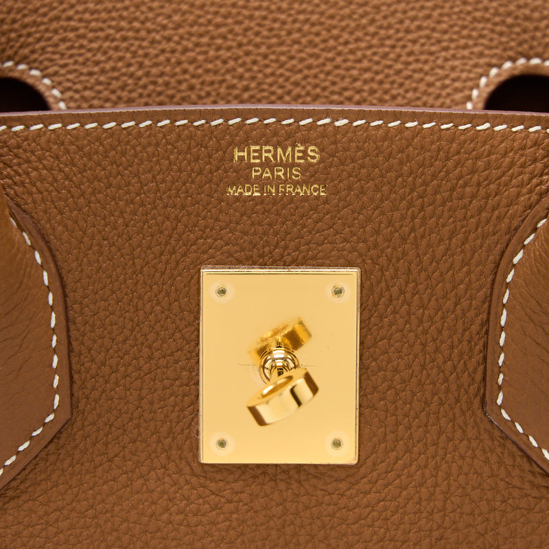 Hermes Birkin 30 Togo Gold GHW Stamp T