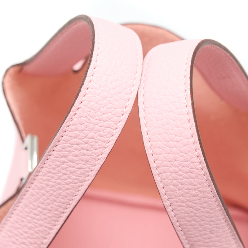 Hermes Picotin 18 Lock Bag Clemence Rose Sakura SHW Stamp U