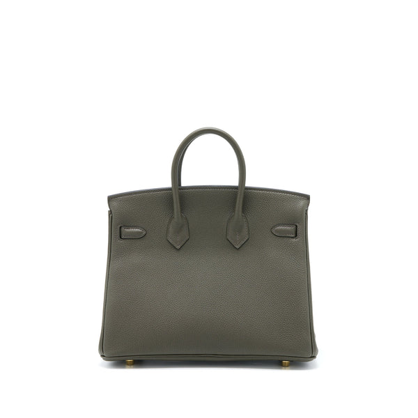 Hermes Birkin 25 Togo C6 Vert De Gris GHW Stamp U
