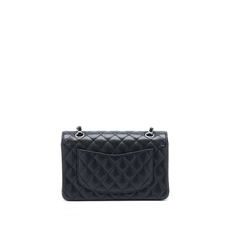 Chanel Small Classic Double Flap Bag Caviar Black SHW(Microchip)