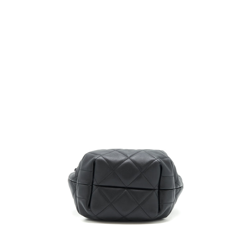 Chanel drawstring Bucket bag Quilted Lambskin Black LGHW