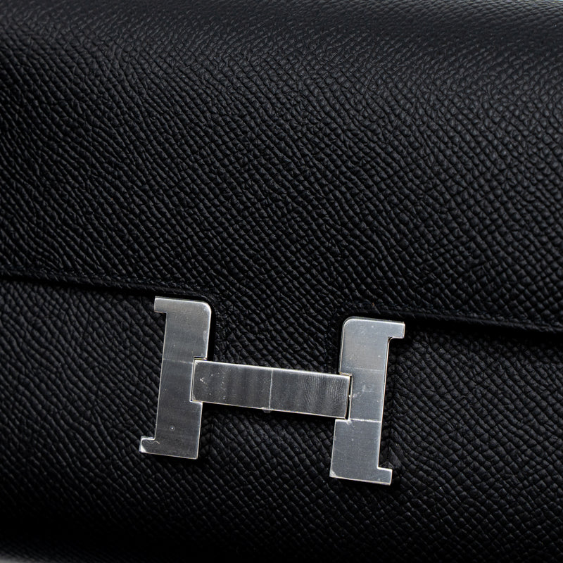Hermes Constance to Go Epsom Black SHW Stamp B