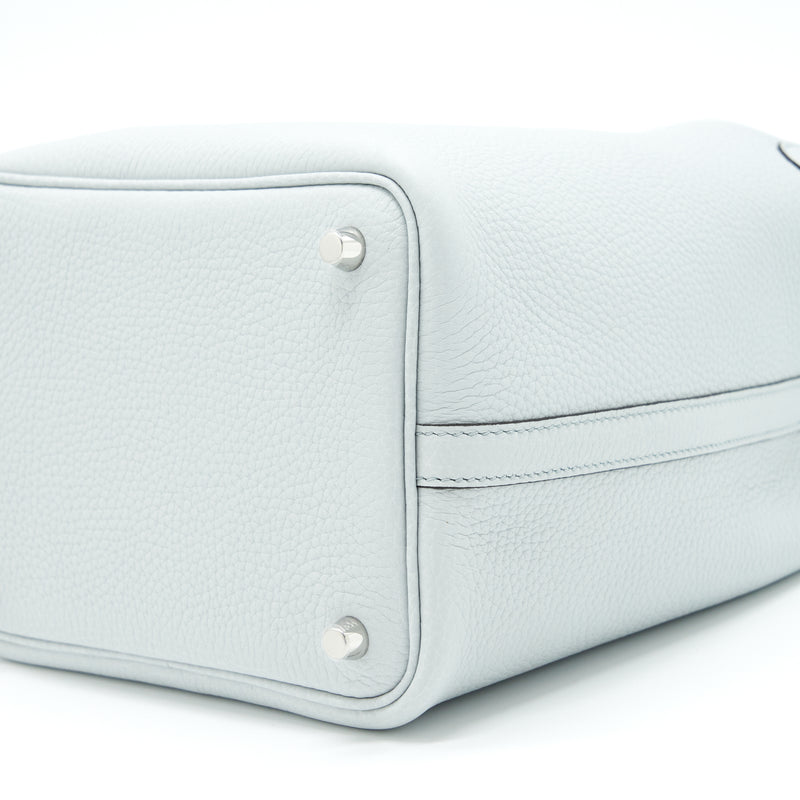 Hermes Picotin 18 Lock Bag Clemence Blue Pale SHW Stamp U